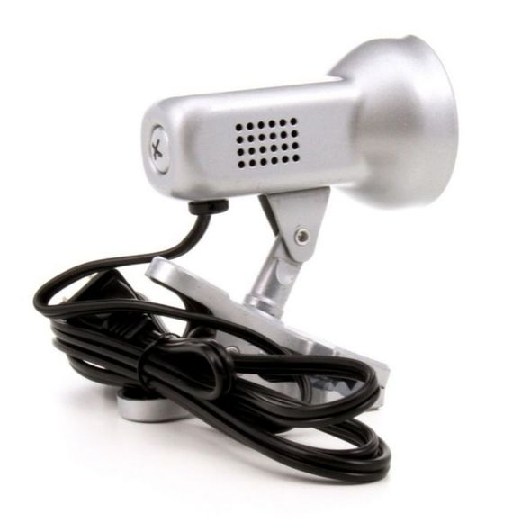 𝅺DESK Lamp Clip On Silver Nickle Matte Finish Incandescent - Picture 4 of 4